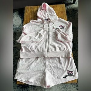 Forever 21 x Hello Kitty Mermaid Hoodie/ shorts set
